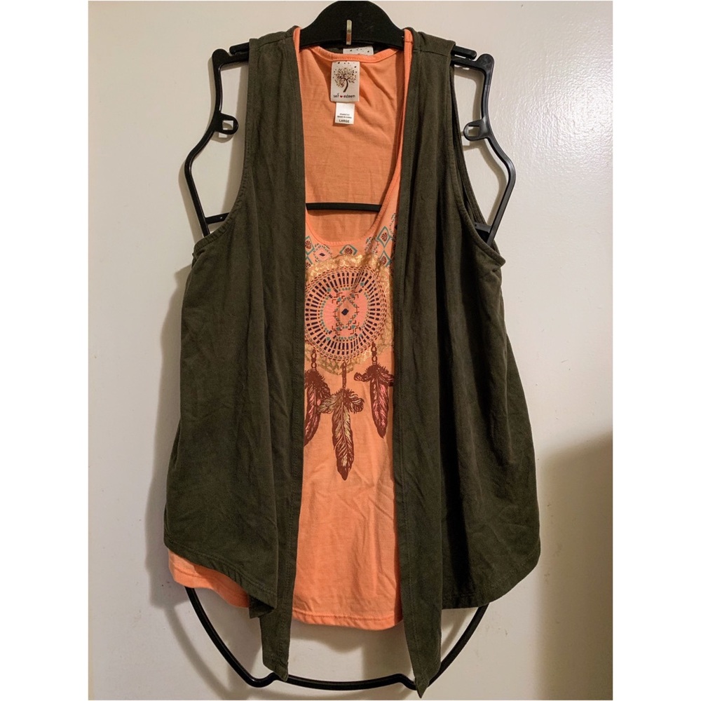 Light Pink Dream Catcher w/Cardigan By Self Esteem